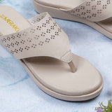 Porchia Cream  Wedge heel for women