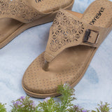 Alba Light Brown  Wedge heel for women