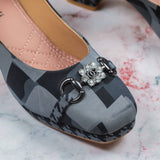 Perla Ash  Block heel for women