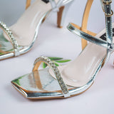 Elsa Silver Pencil Heel for women