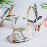 Elsa Silver Pencil Heel for women