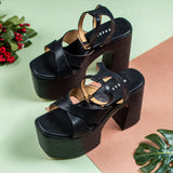 Alexandra Black 5.5 Inch Platform high heel for women