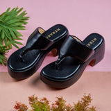 Parker Black Oversoft Wedge heel for women