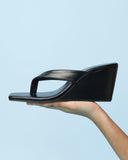Anna Black Wedge heel for women