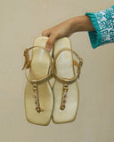 Astrid  GoldenFlat Sandal for women
