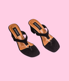 GIselle Black Suede heel