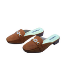 Sienna Mustard Brown Closed Toe Heels for women