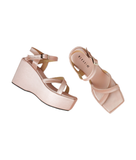 Lovebug Peach Wedge heel for women