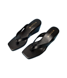 Anna Black Wedge heel for women