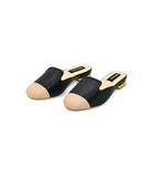 Rozalia Black Closed Toe Semi Heel for women