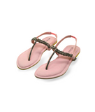 Quinn Pink - Flat sandals for women