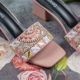 Zephee 2.0  Pink Block Heel for women