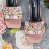 Zephee 2.0  Pink Block Heel for women