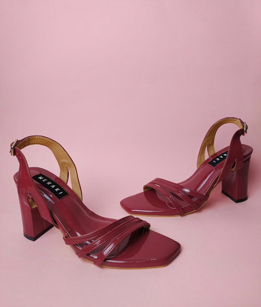 Monique  Burgundy Red High  Heel for women