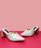 Charlotte Pink Closed Toe Heels for women