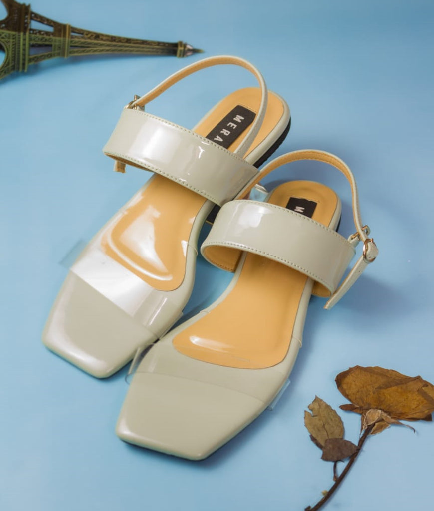 Megan MInt- Flat sandals for women