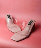 Lolita Pink Transparent Heel for women