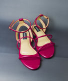Joannah Burgundy Red- Flat sandals for women