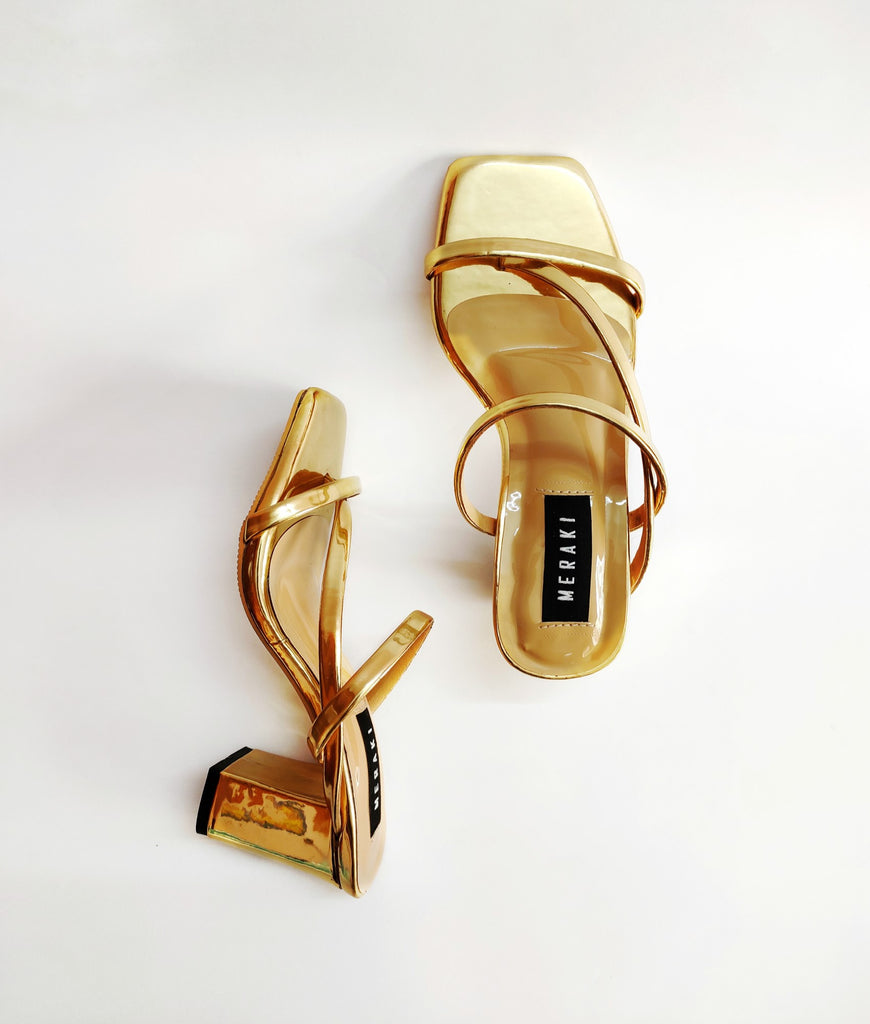 Ileana Metallic Gold High Heel for women