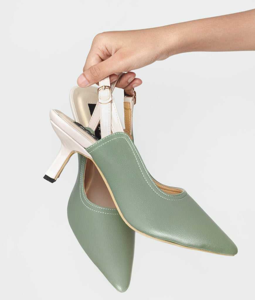 Rhaenyra Olive Green heel for women