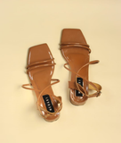 Isabelle Caramel Semi heel for women