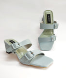 Zoey  Sea Blue block Heel for women